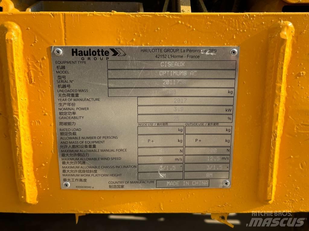 Haulotte OPTIMUM 8 Ножничные подъемники