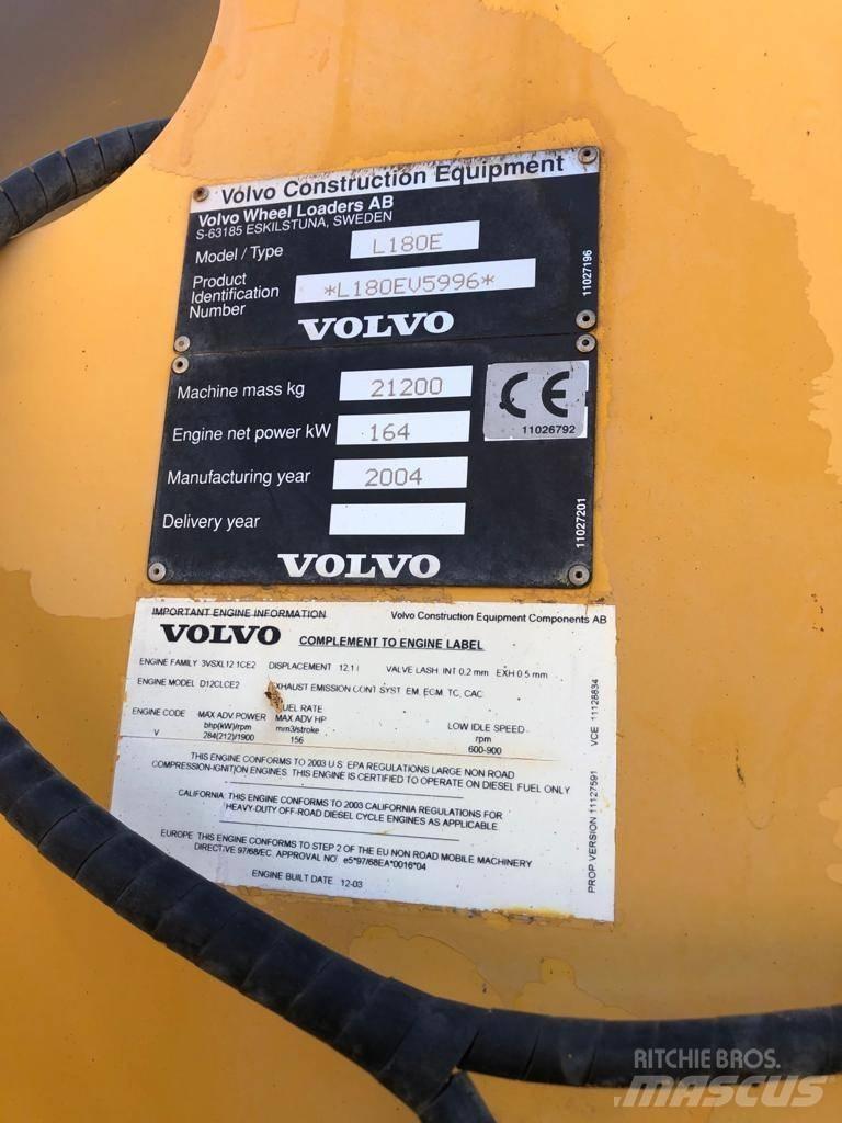 Volvo L 180 E Фронтальные погрузчики