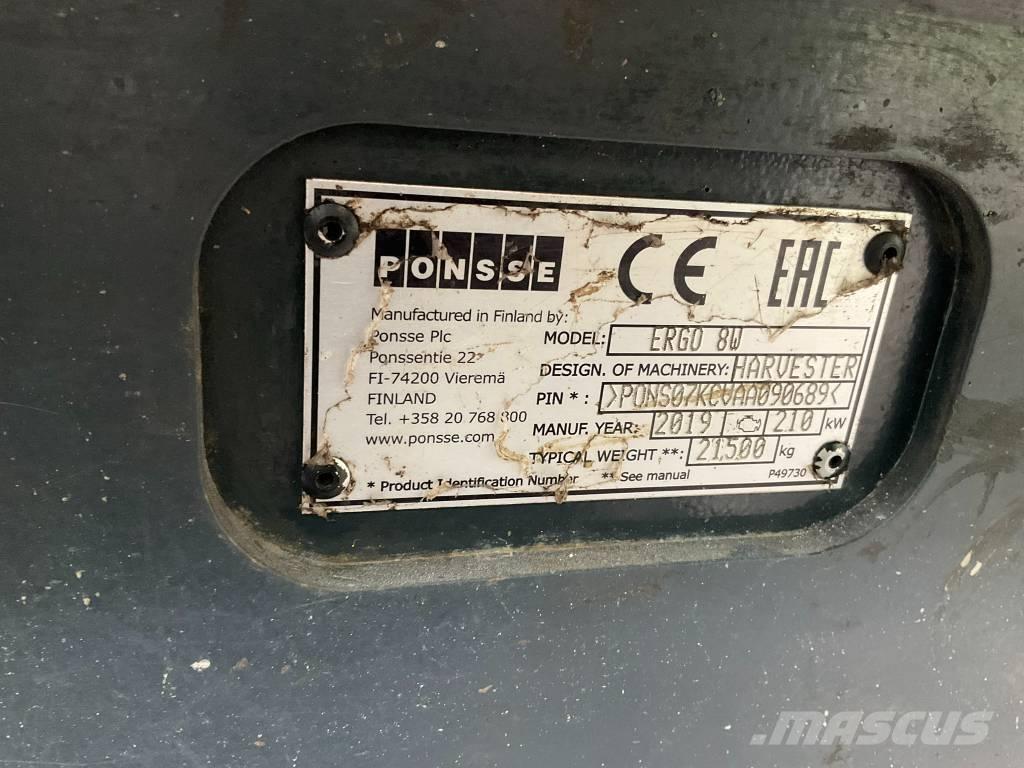 Ponsse Ergo 8W Харвестеры