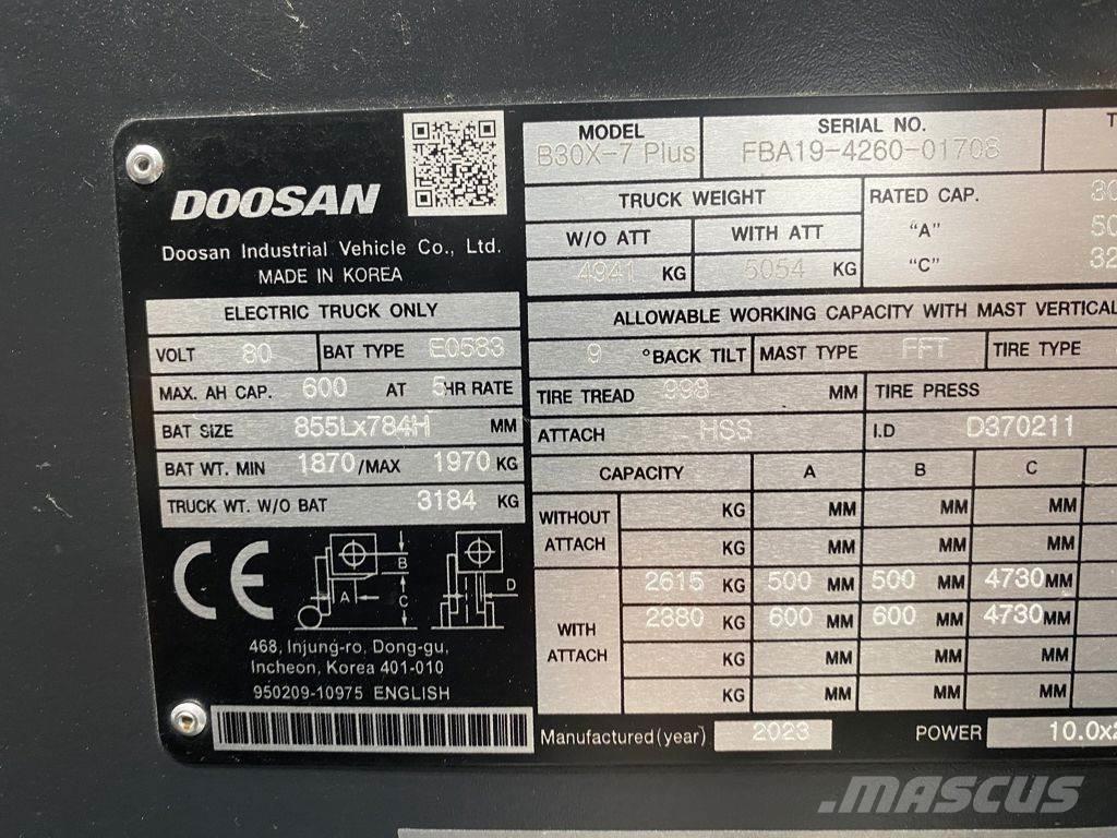 Doosan B30X-7 Электропогрузчики
