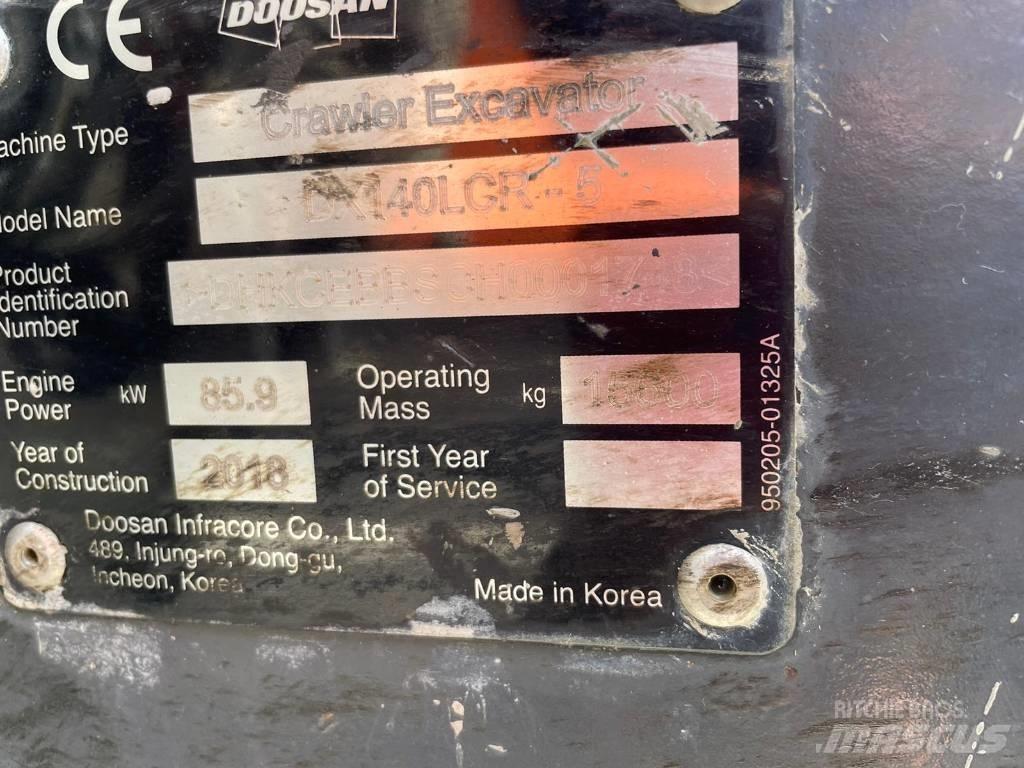 Doosan DX 140 LCR Гусеничные экскаваторы