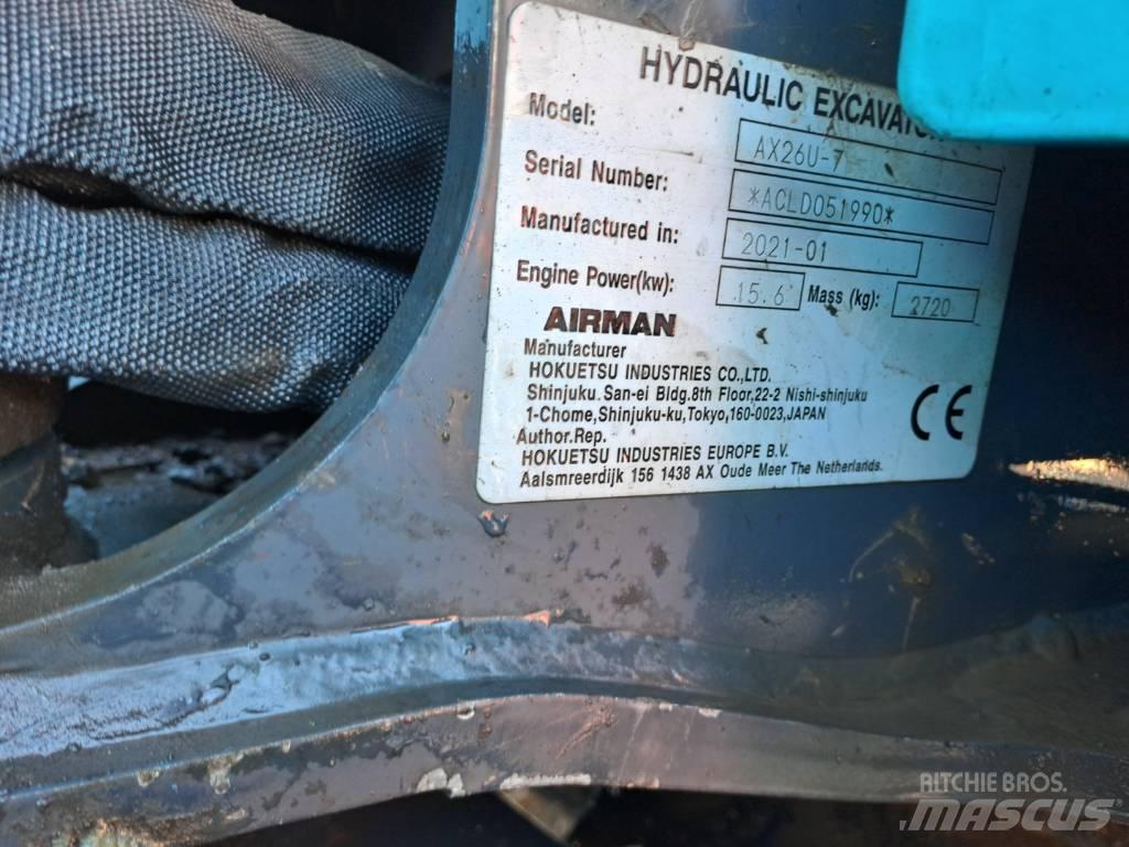 Airman AX26U Мини-экскаваторы