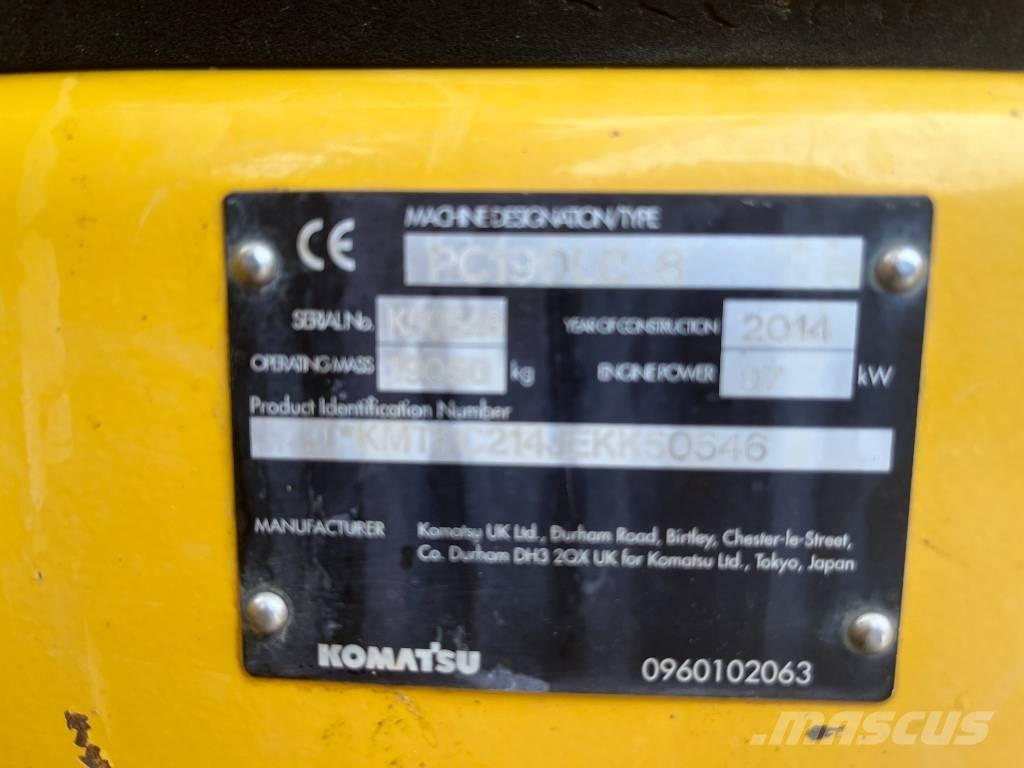 Komatsu PC 190 LC-8 Гусеничные экскаваторы