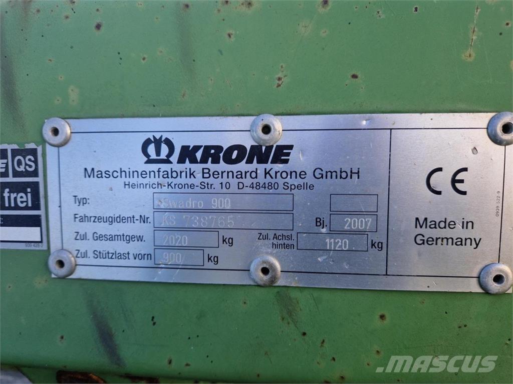 Krone Swadro 900 Рядковые косилки