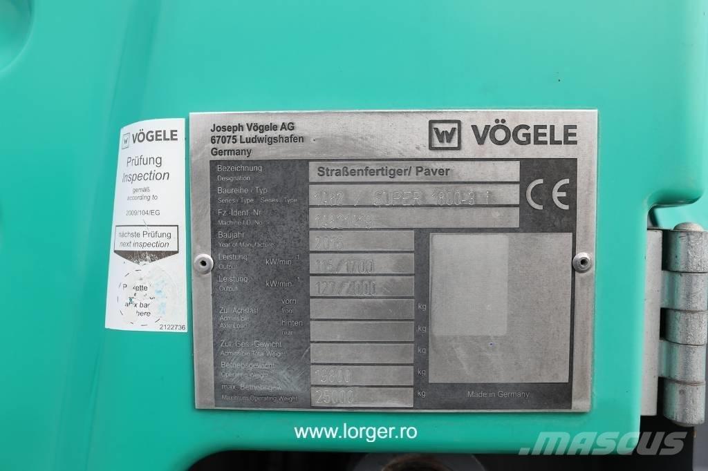 Vögele Super 1800 - 3i Асфальтоукладчики