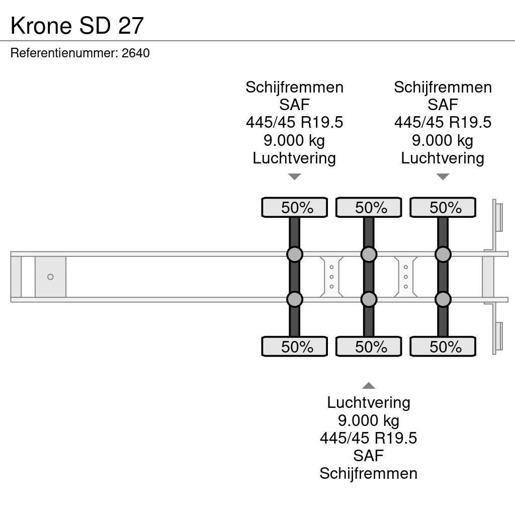 Krone SD 27 Тентованные полуприцепы