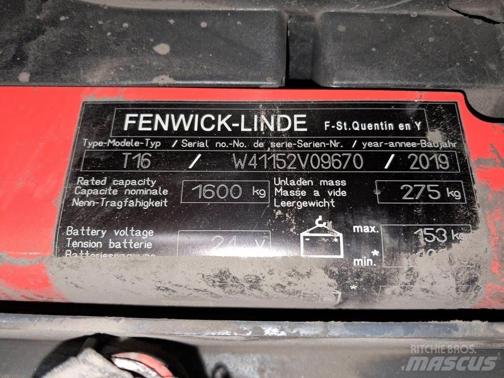 Linde T16 Ручные электрические тележки