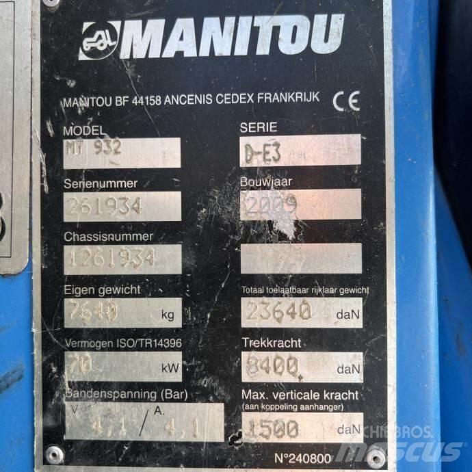 Manitou MT 932 Телескопические погрузчики