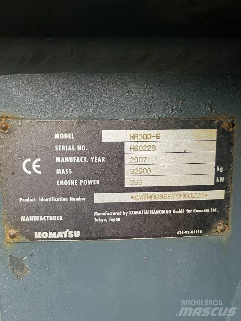 Komatsu WA 500-6 Фронтальные погрузчики