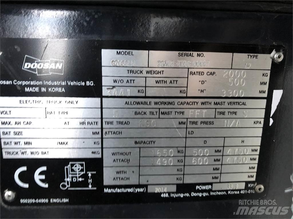 Doosan G20 SC-5 Газовые погрузчики
