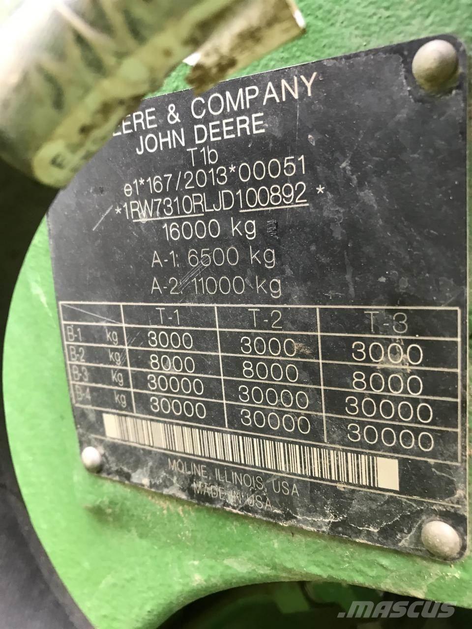 John Deere 7310R Трактора