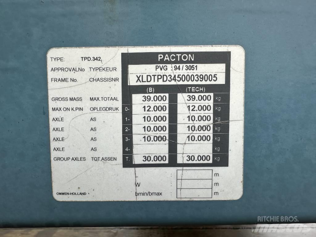 Pacton TPD 342 Полуприцепы-платформы/боковая разгрузка