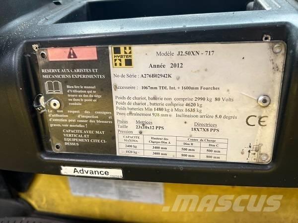 Hyster J2.5XN Электропогрузчики