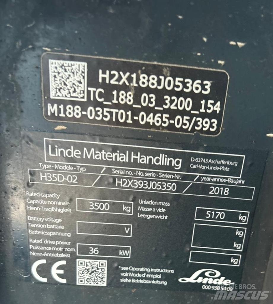 Linde H35D-02 EVO Дизельные погрузчики