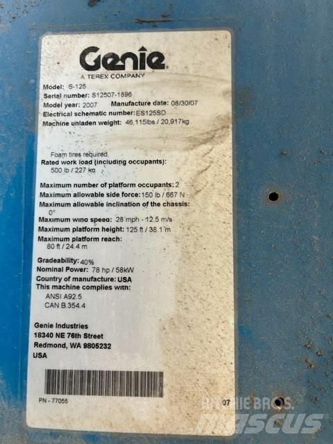 Genie S 125 Телескопические подъемники