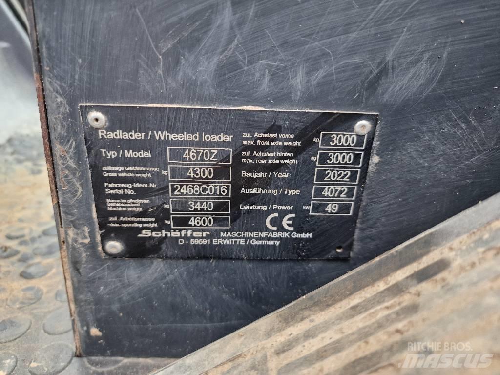 Schäffer 4670Z Фронтальные погрузчики