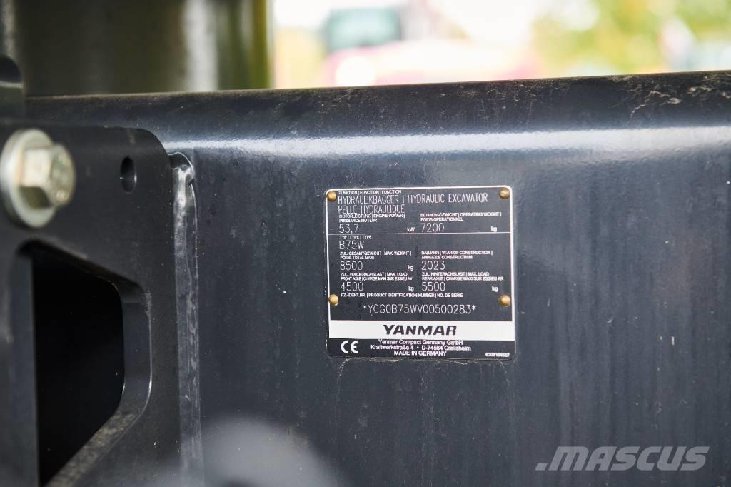 Yanmar B 75 W Колёсные экскаваторы