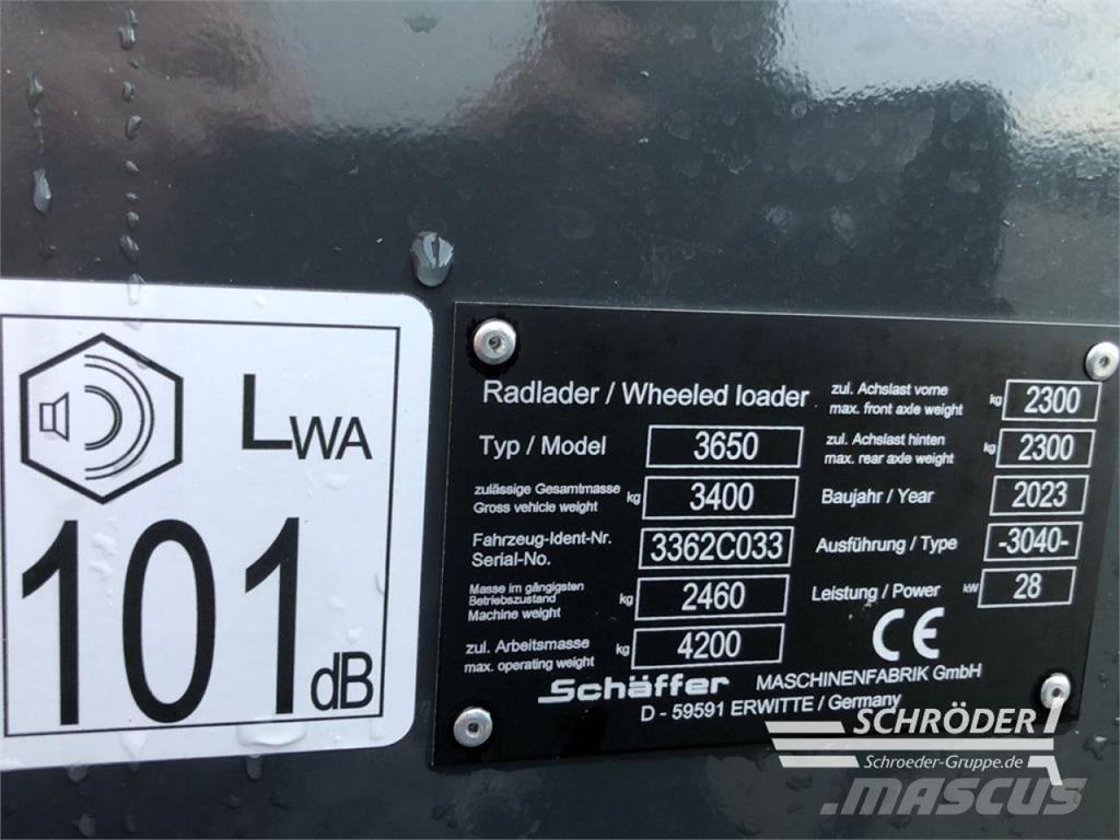 Schäffer 3650 Малые погрузчики
