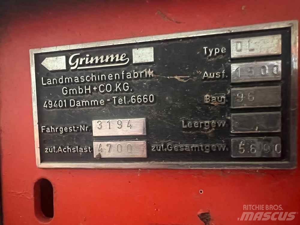 Grimme DL1500 Картофелеуборочные комбайны