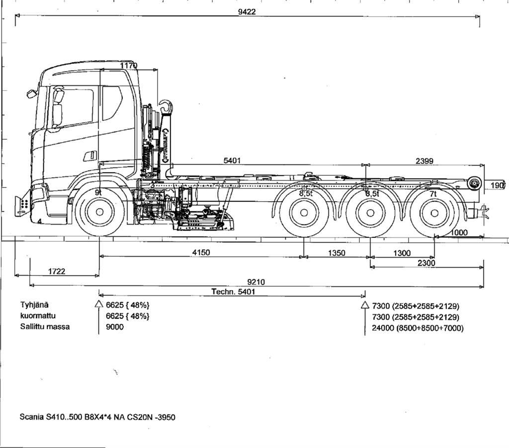 Scania R590 8x4 Грузовики-Мультилифты