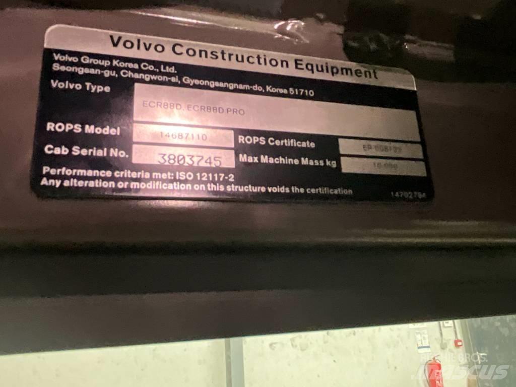 Volvo ECR 88 D Кабины и интерьер