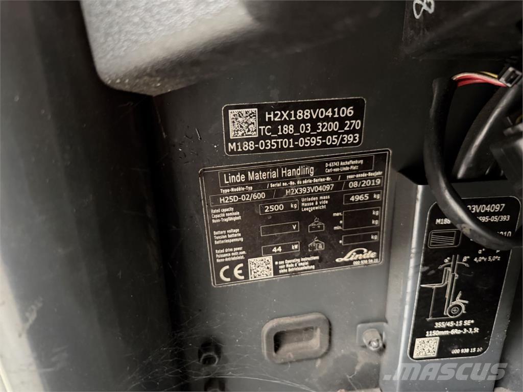 Linde H25D-02/600 Дизельные погрузчики