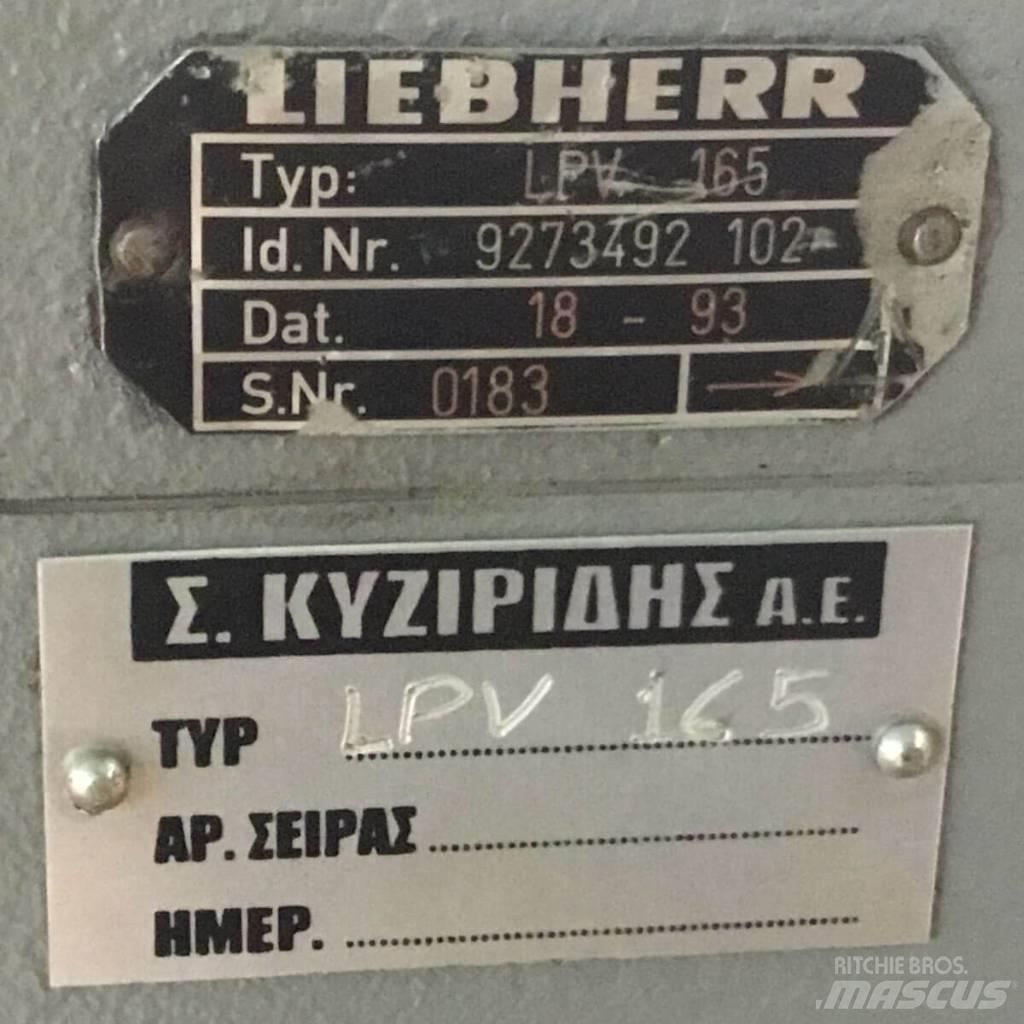 Liebherr LPV 165 Гидравлическая система