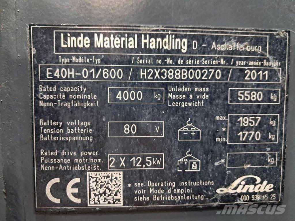 Linde E40H-01/600 Электропогрузчики