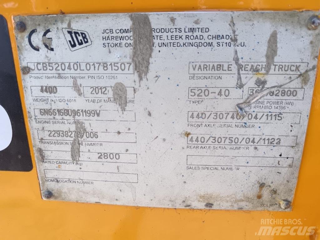 JCB 520-40 Телескопические погрузчики