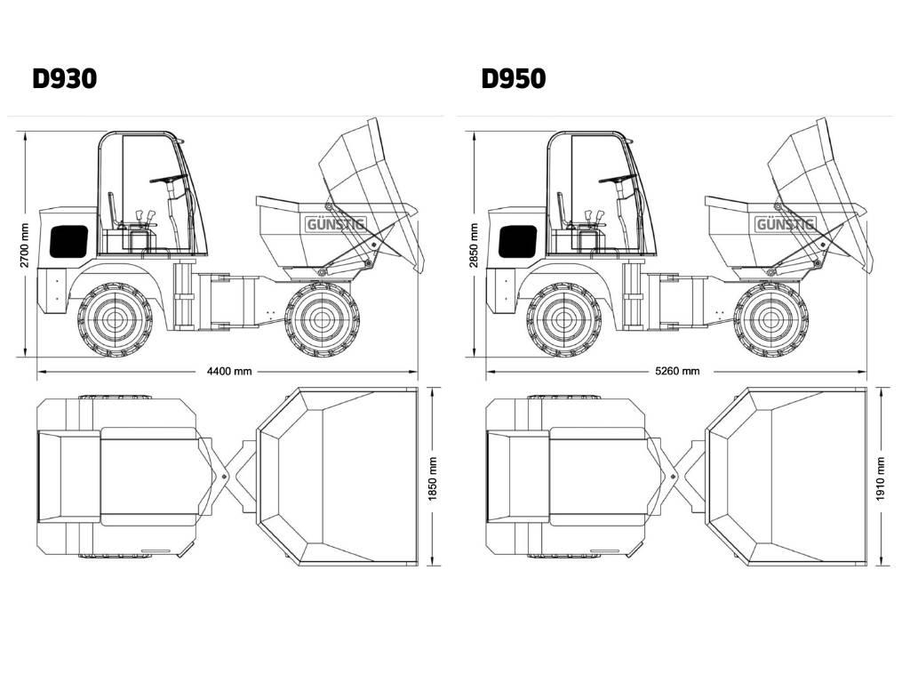 Günstig D930 Шарнирно-сочленённые самосвалы