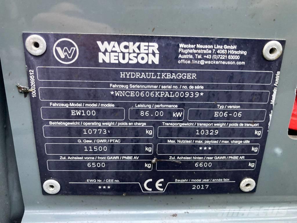 Wacker Neuson EW 100 Колёсные экскаваторы