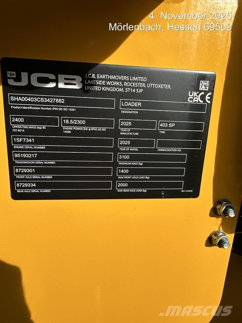 JCB 403 Фронтальные погрузчики