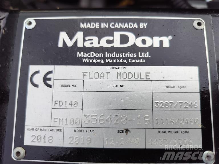 MacDon FD 140 Компоненты для зерноуборочных комбайнов