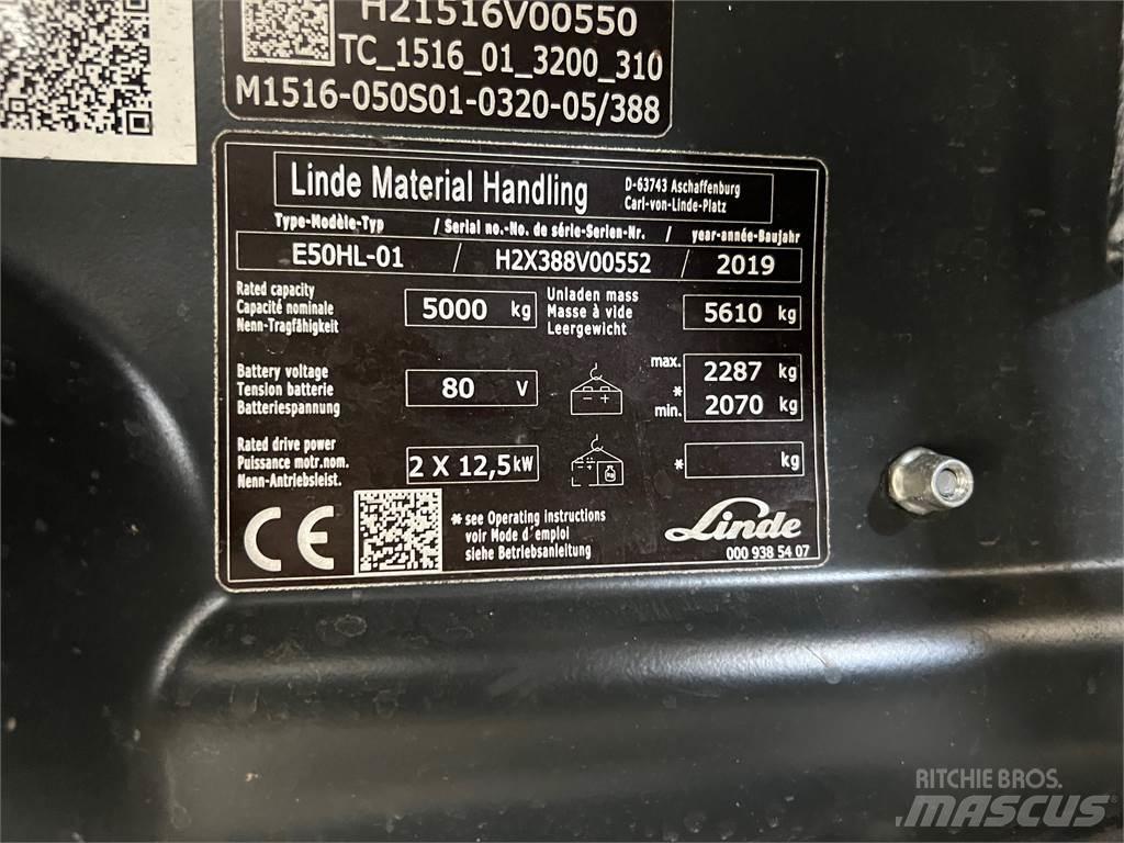 Linde E50HL-01 Электропогрузчики