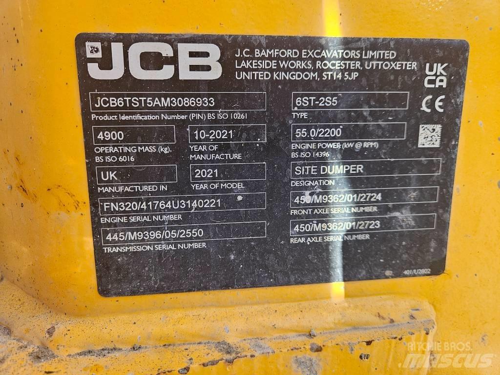 JCB 6ST-2S5 Шарнирно-сочленённые самосвалы