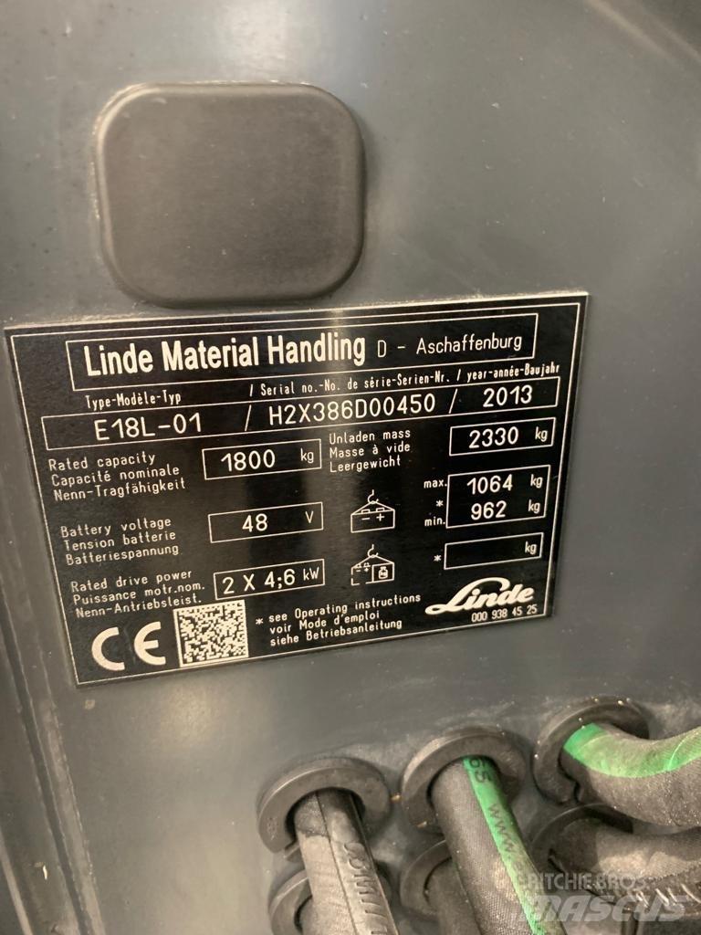 Linde E18 L Электропогрузчики