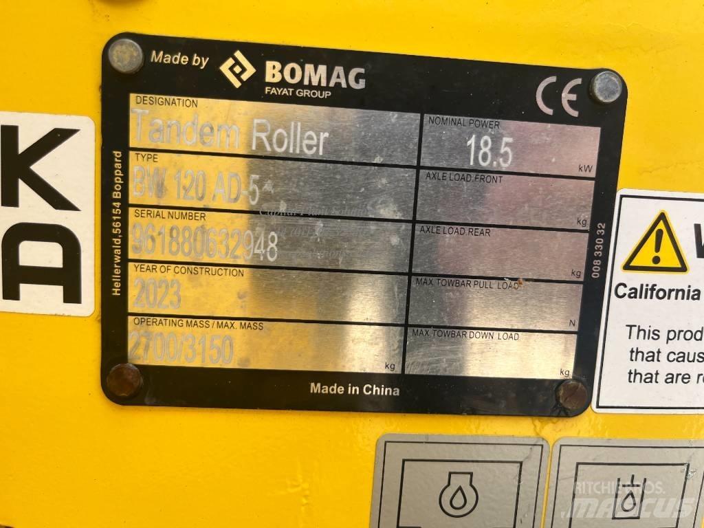 Bomag BW 120 AD-5 Катки тротуарные