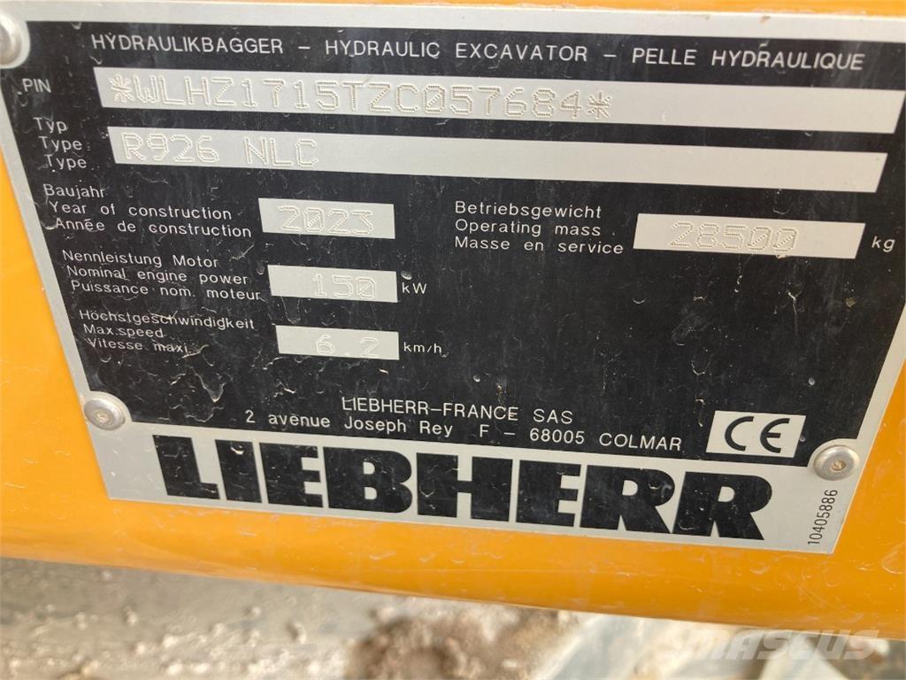 Liebherr R926 Гусеничные экскаваторы