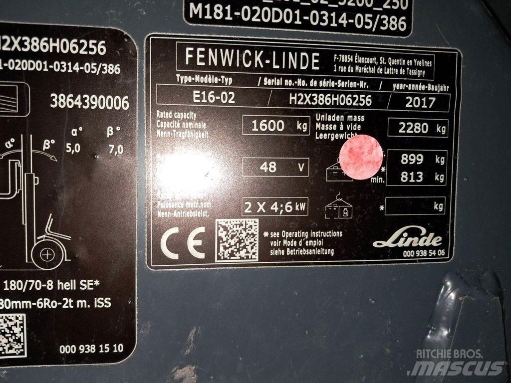 Linde E16-02 Электропогрузчики