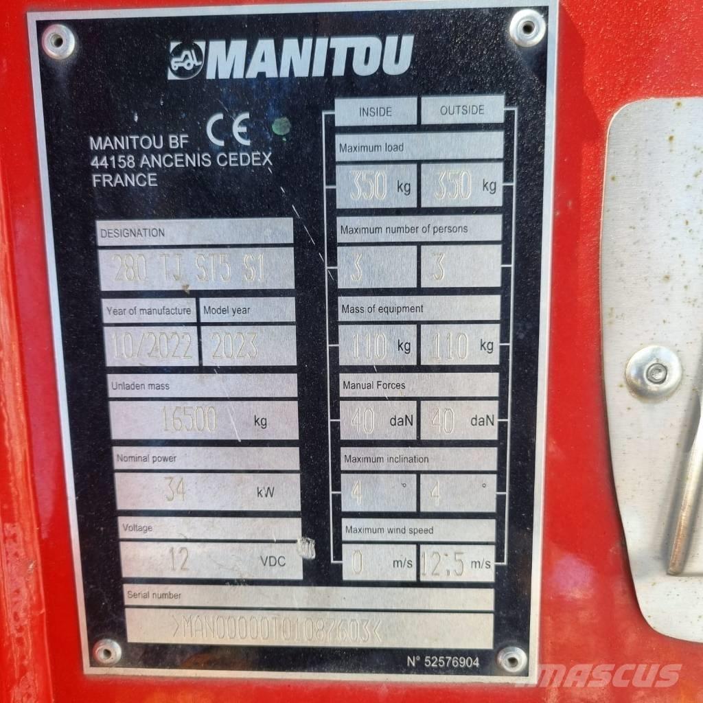 Manitou 280 TJ Телескопические подъемники
