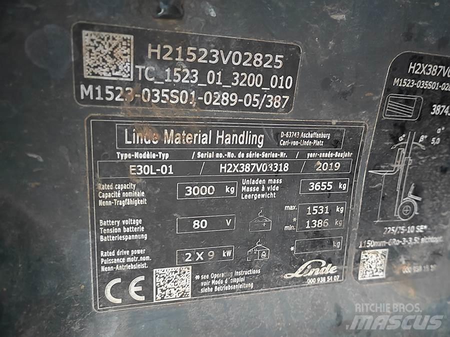 Linde E30L-01 Электропогрузчики