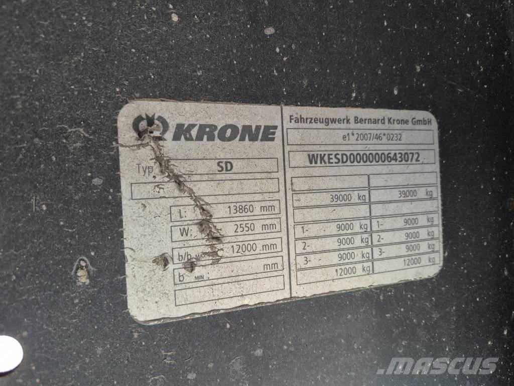 Krone SD Textiel BPW Полуприцепы-Фургоны