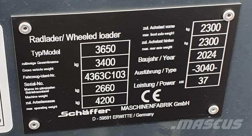 Schäffer 3650 Малые погрузчики