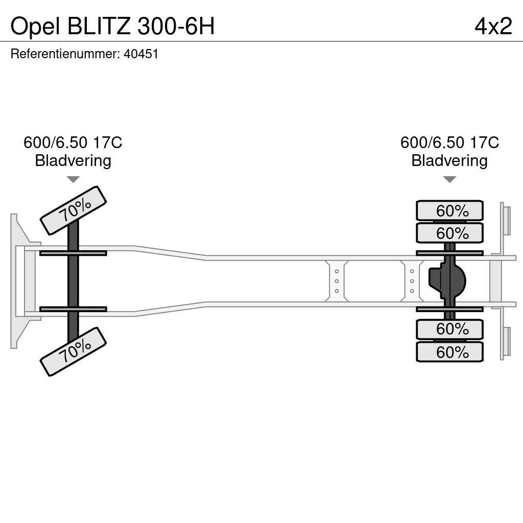 Opel BLITZ 300-6H Грузовики-платформы/боковая разгрузка
