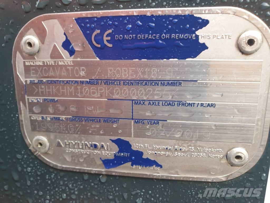 Hyundai Robex 18-9 Мини-экскаваторы