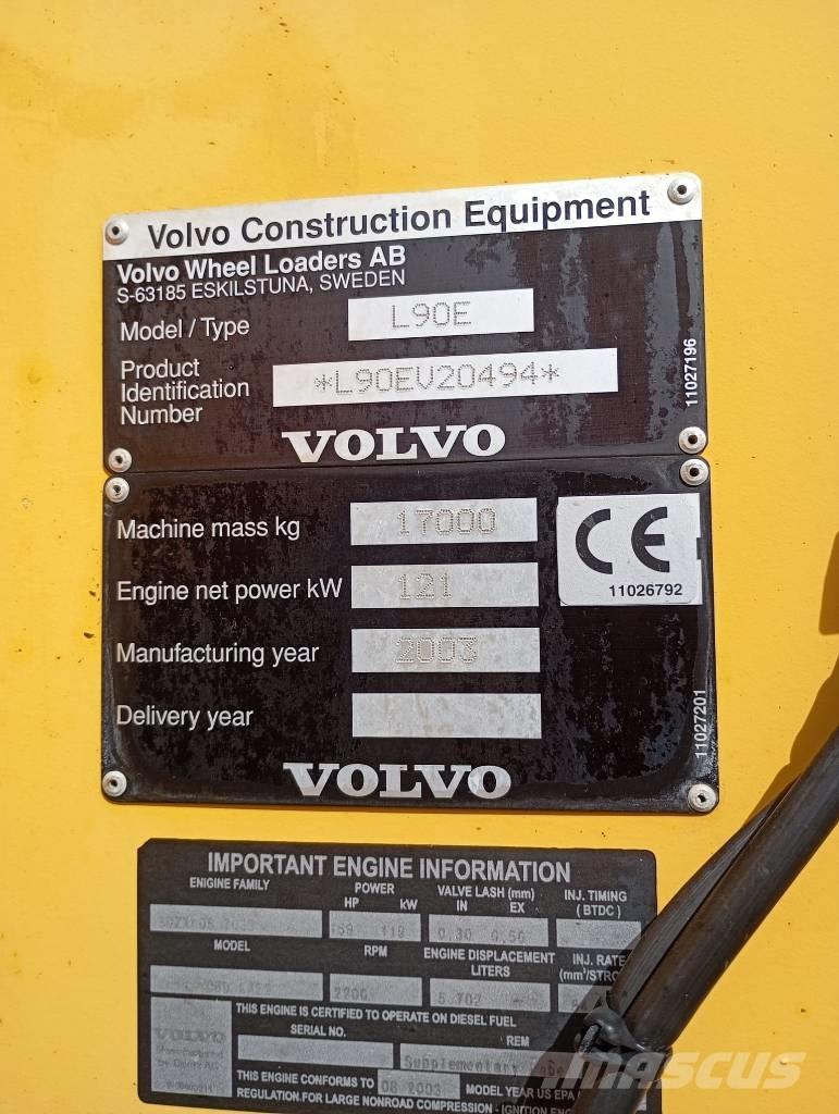 Volvo Radlader L90E Фронтальные погрузчики