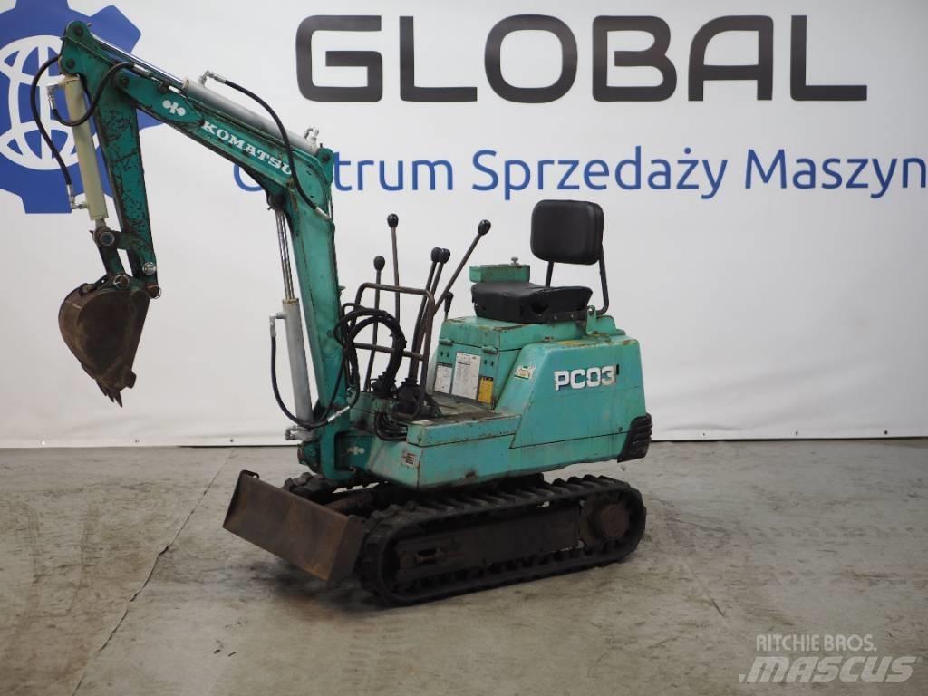 Komatsu PC03-1 Мини-экскаваторы