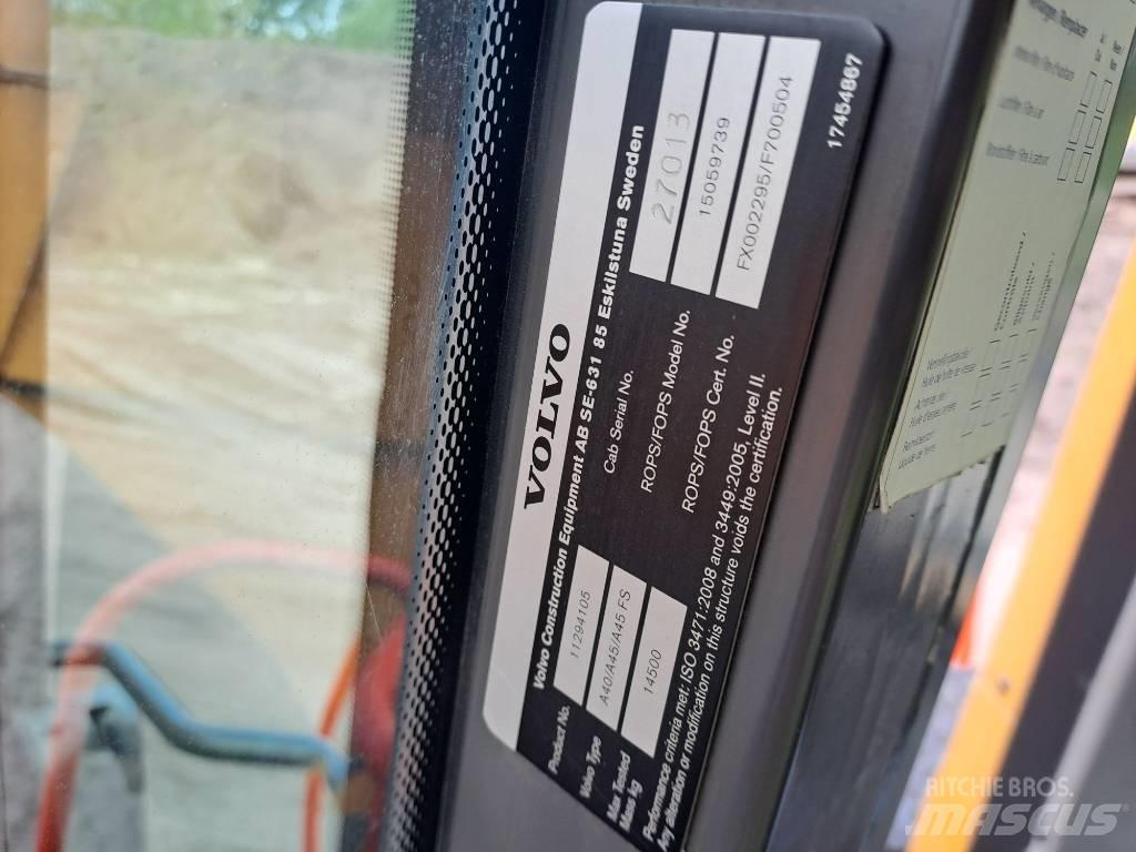 Volvo A45G Шарнирно-сочленённые самосвалы