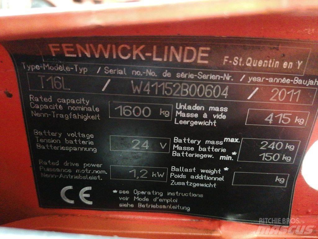 Linde T16L Ручные электрические тележки