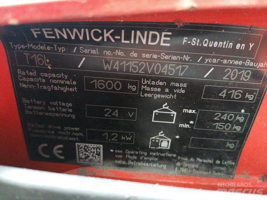 Linde T16L Ручные электрические тележки